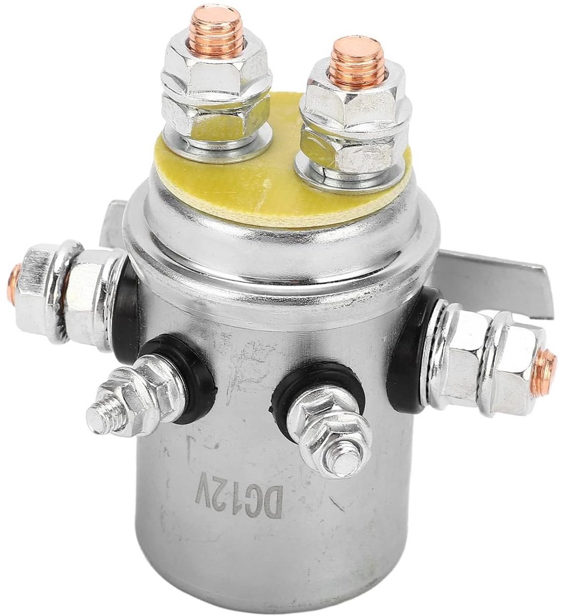 winch relay starter solenoid voertuig starten waterdicht abs behuizing 12v 600a zwart