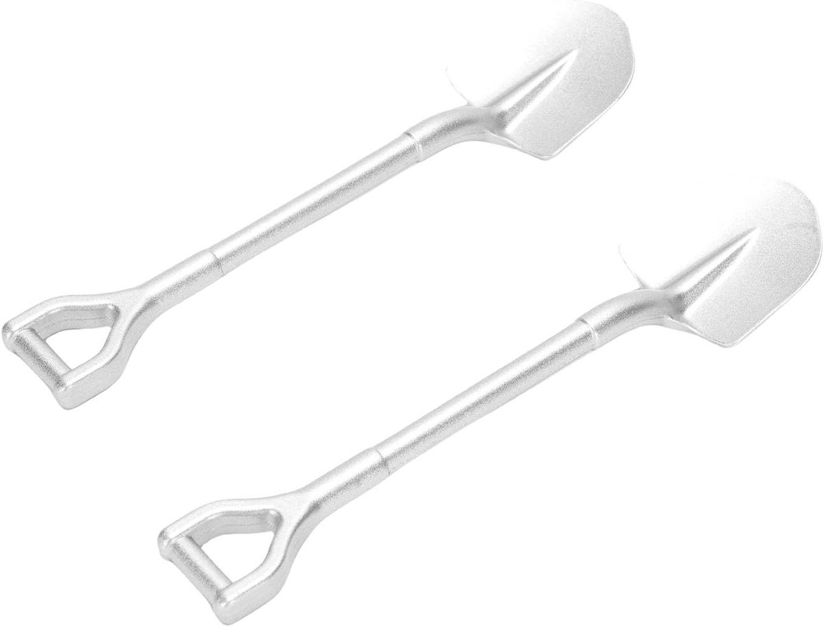 1/10 RC Crawler Decoratieve Legering Schop Set voor Realistische Scène Displays van 2 STUKS RC Metalen Schop (Zilver) Speelgoedkruiwagen kopen online
