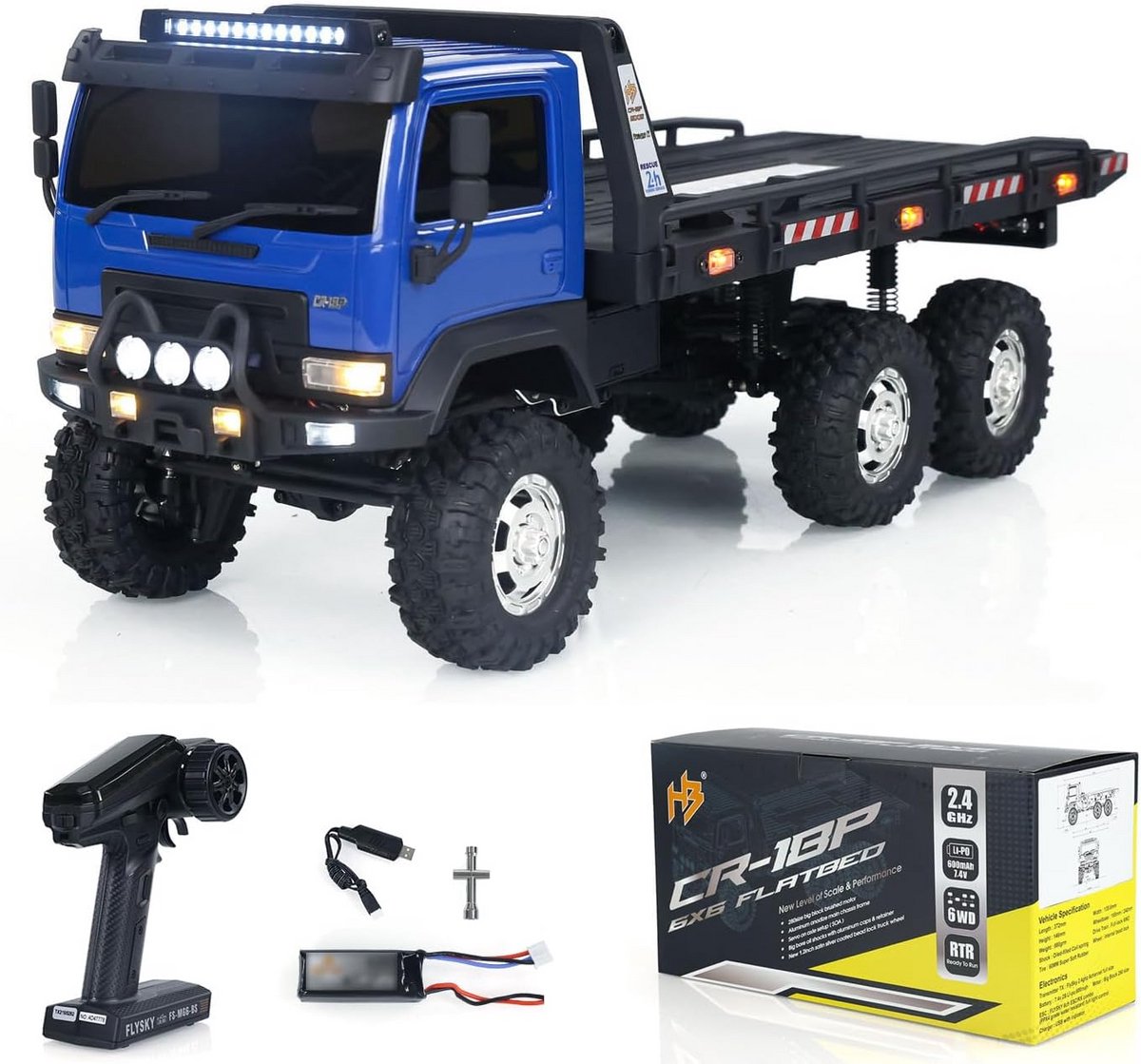 1 18 rc rock crawler 6x6 off road truck platformwagen met 2 speed