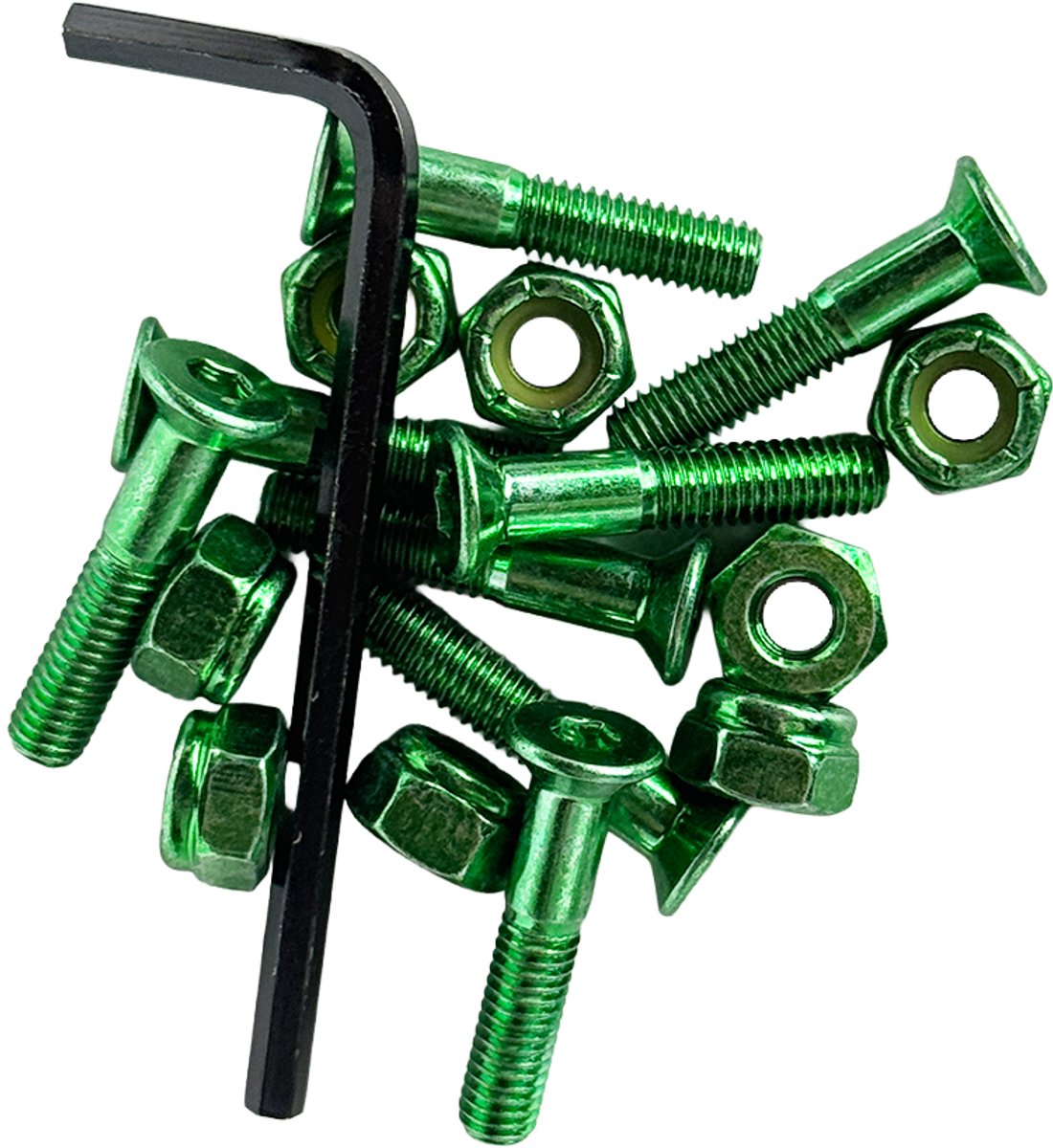 1" Allen anodized hardware (Green) Skateonderdeel kopen online