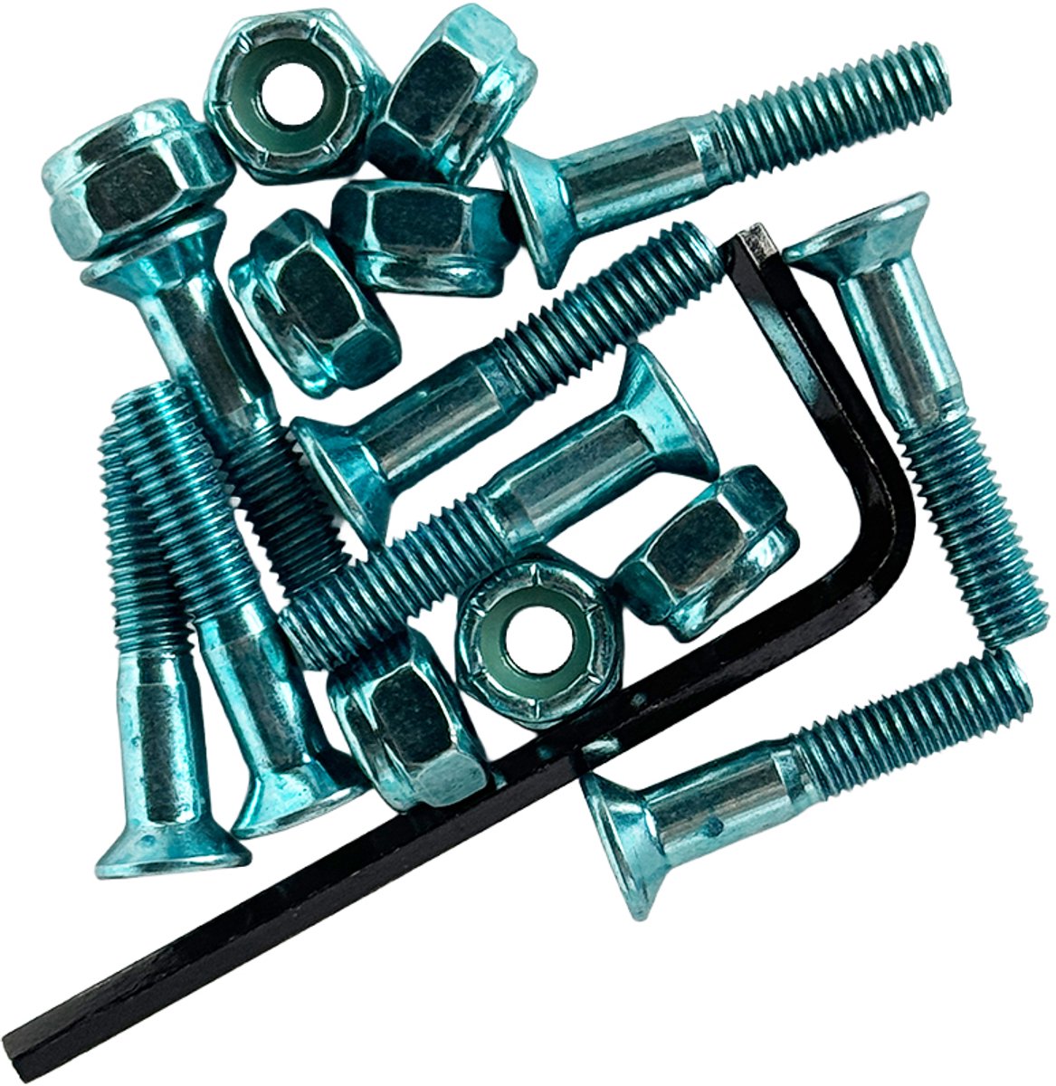 1" Allen anodized hardware (Light blue) Skateonderdeel kopen online