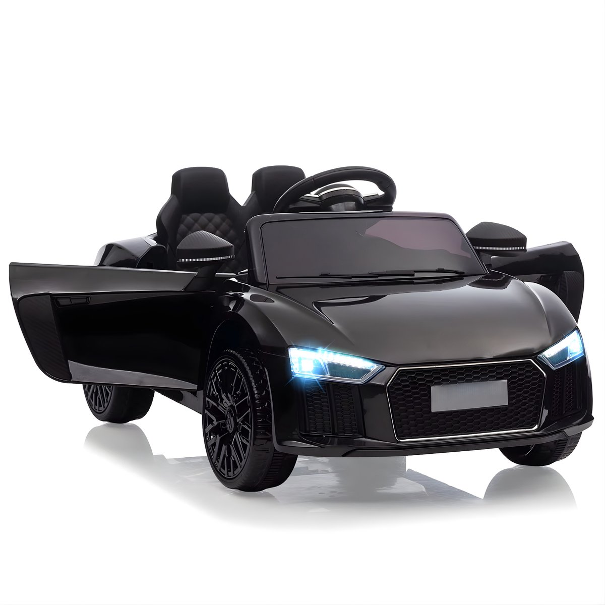 12V Elektrische Kinderauto - voor kinderen van 3-8 jaar buitenshuis - Zwart Slee kopen online
