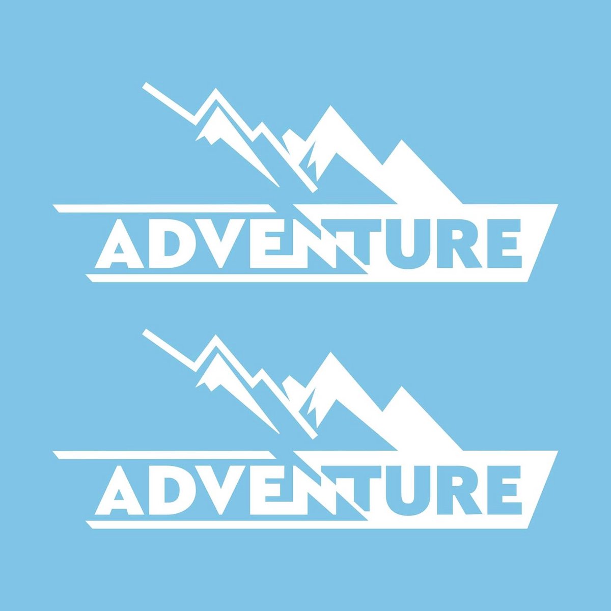 2x off road avontuur stickers voor auto 4x4 buiten gebruik rood 19x11 5 cm