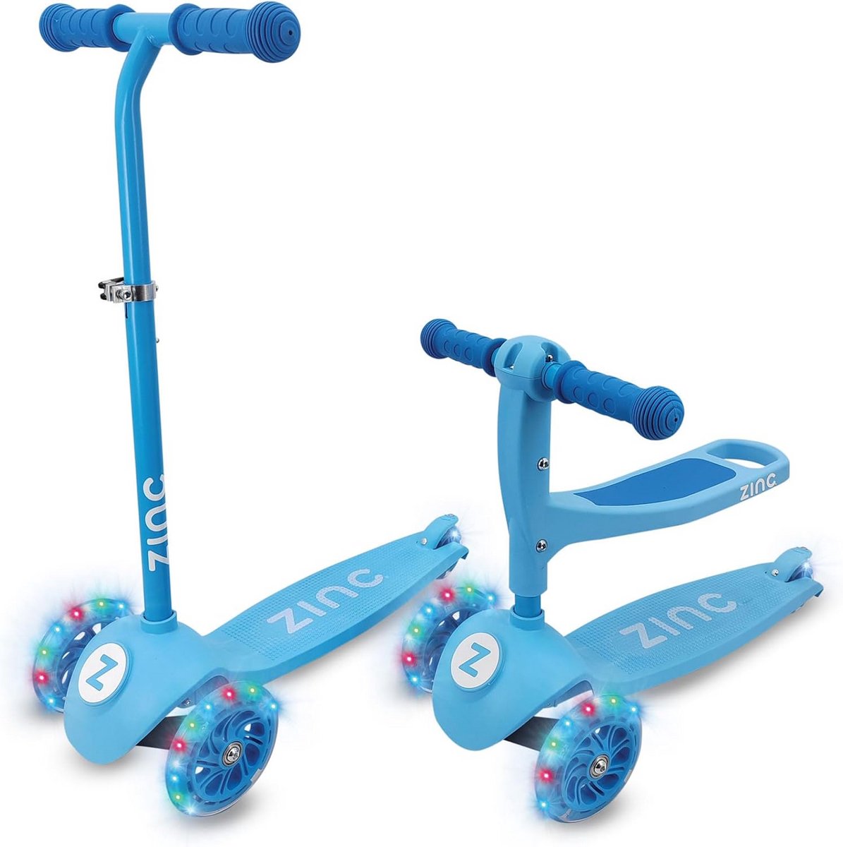 3-in-1 Loopfiets en Kinderstep voor Peuters met 3 Wielen en LED-Verlichting Driewieler kopen online
