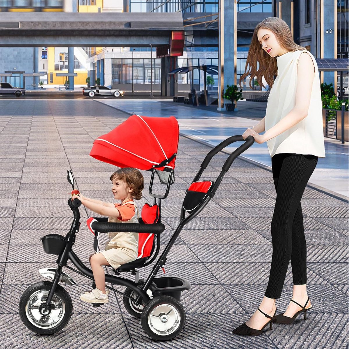 4-in-1 Evolutionaire Driewieler voor Baby's en Peuters tot 25 kg Driewieler kopen online