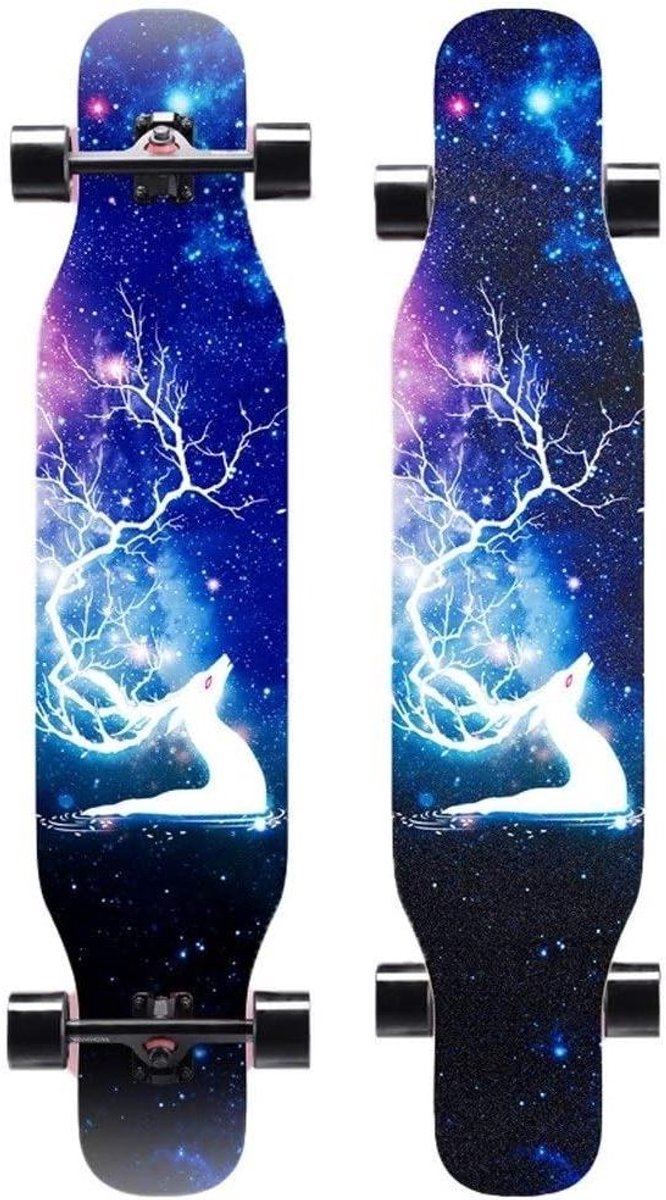 43 inch longboard 7 ply maple compleet longboards skateboard dansen cruising gebogen freeride slide freestyle en downhill freestyle cruiser for tieners of volwassenen color c