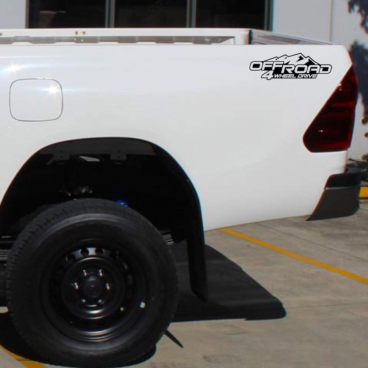 4x4 off road stickers zilver 2 stuks waterdicht buiten adhesief voor auto