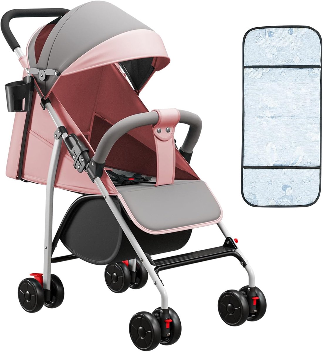5-in-1 Driewieler - Kinderfiets Duwstang - Buiten Spelen - Verstelbare Rugleuning - Tot 25 kg - Roze Driewieler kopen online