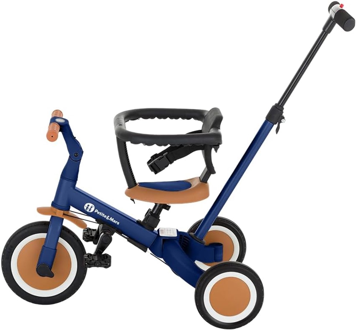 5 in 1 driewieler loopfiets glijauto leren fietsen groeit mee met kind 67 x 46 cm blauw