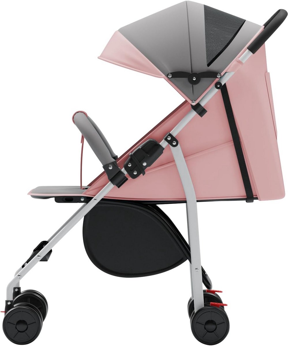 5-in-1 driewieler met duwstang van 18 maanden tot 25 kg, voor- en achteruit, PU-band, ruimere vrijloop, mand, tas, bekerhouder - C-roze Driewieler kopen online
