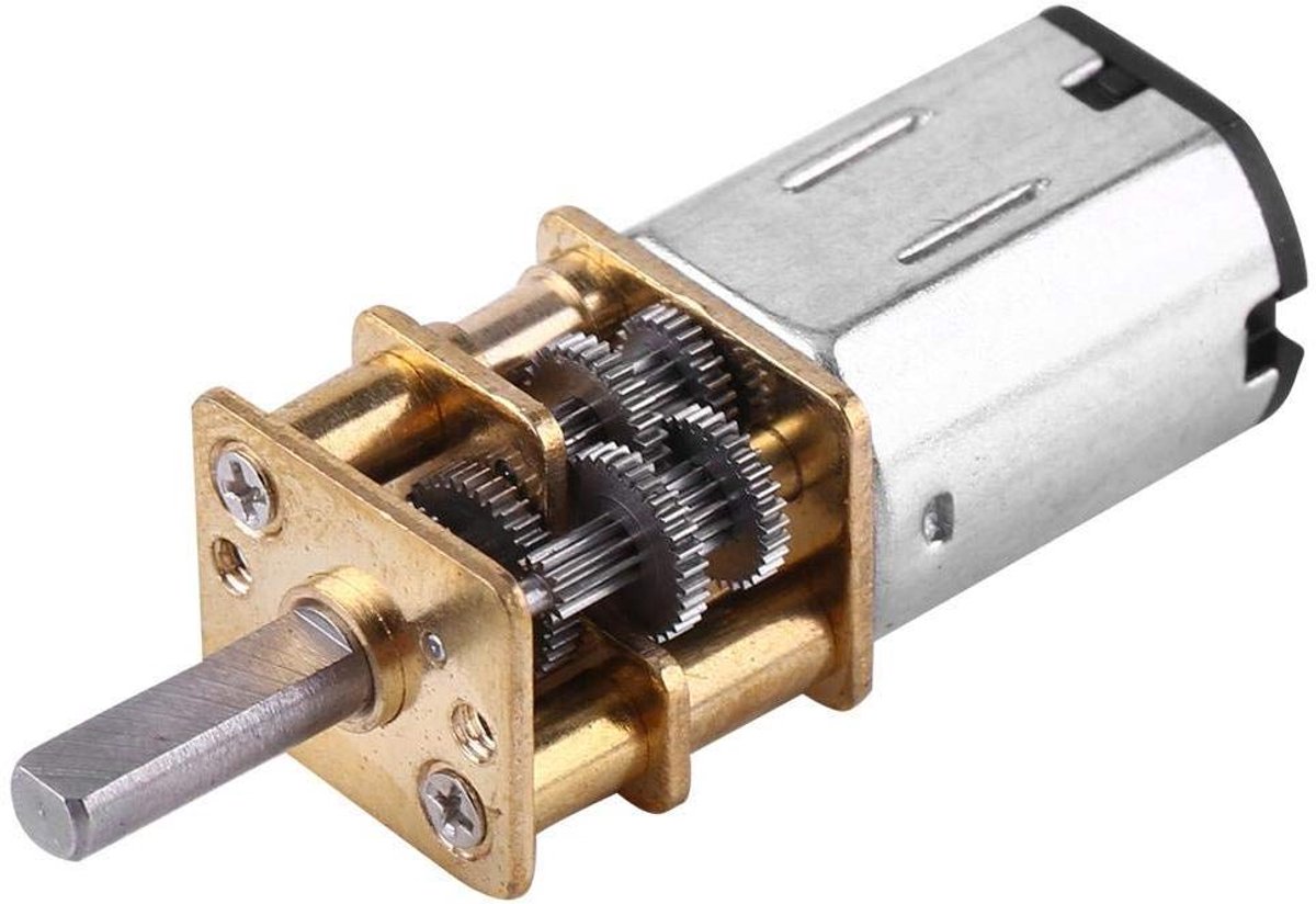 aandrijfmotor dc motor modelbouw zelfremmend 15 rpm metaal