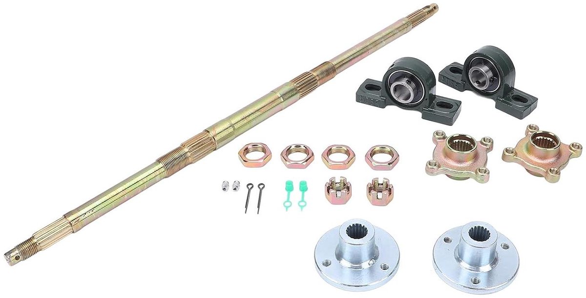 Achteras Kit - Kart As ATV As - Voertuig Onderhoud - Premium Metalen Materiaal - 64 cm - Metaal Buitenspeelvoertuigaccessoire kopen online