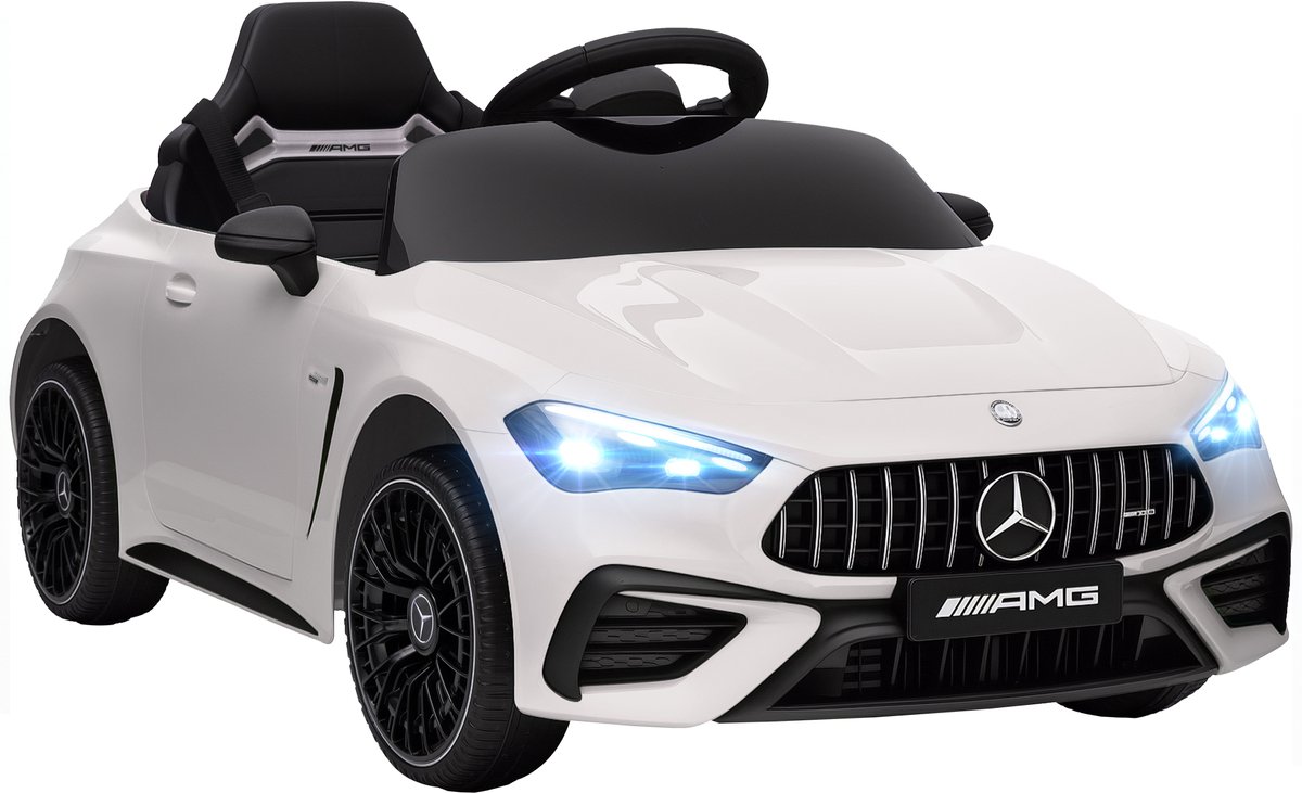 AIYAPLAY - Elektrische kinderauto - PP, staal - 99x55x43cm - Wit Speelgoedaccuvoertuig kopen online