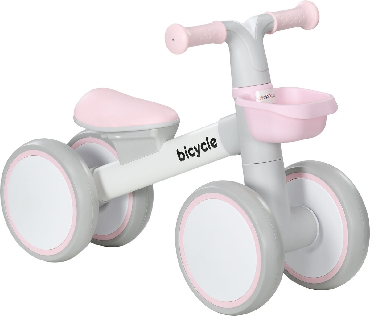 AIYAPLAY - Loopfiets voor kinderen - Aluminiumlegering - 56x27x39cm - Roze Loopfiets kopen online