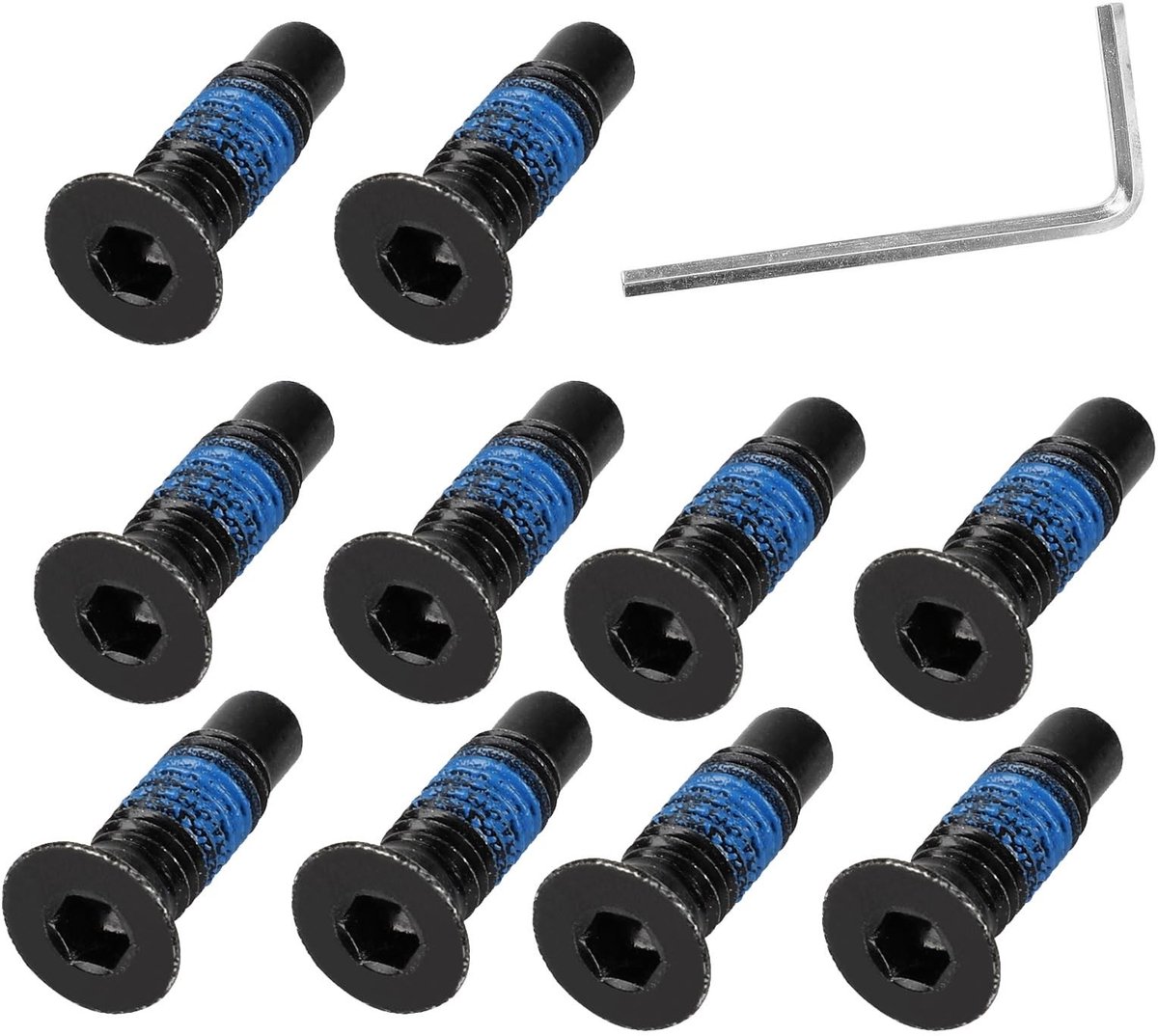aladdien - Schroeven - Reserveschroeven - Perfecte passvorm - Zwart + Blauw - Accessoire voor scooters - Geschikt voor Xiaomi M365, Pro, Mi3, Ninebo.. Buitenspeelvoertuigaccessoire kopen online