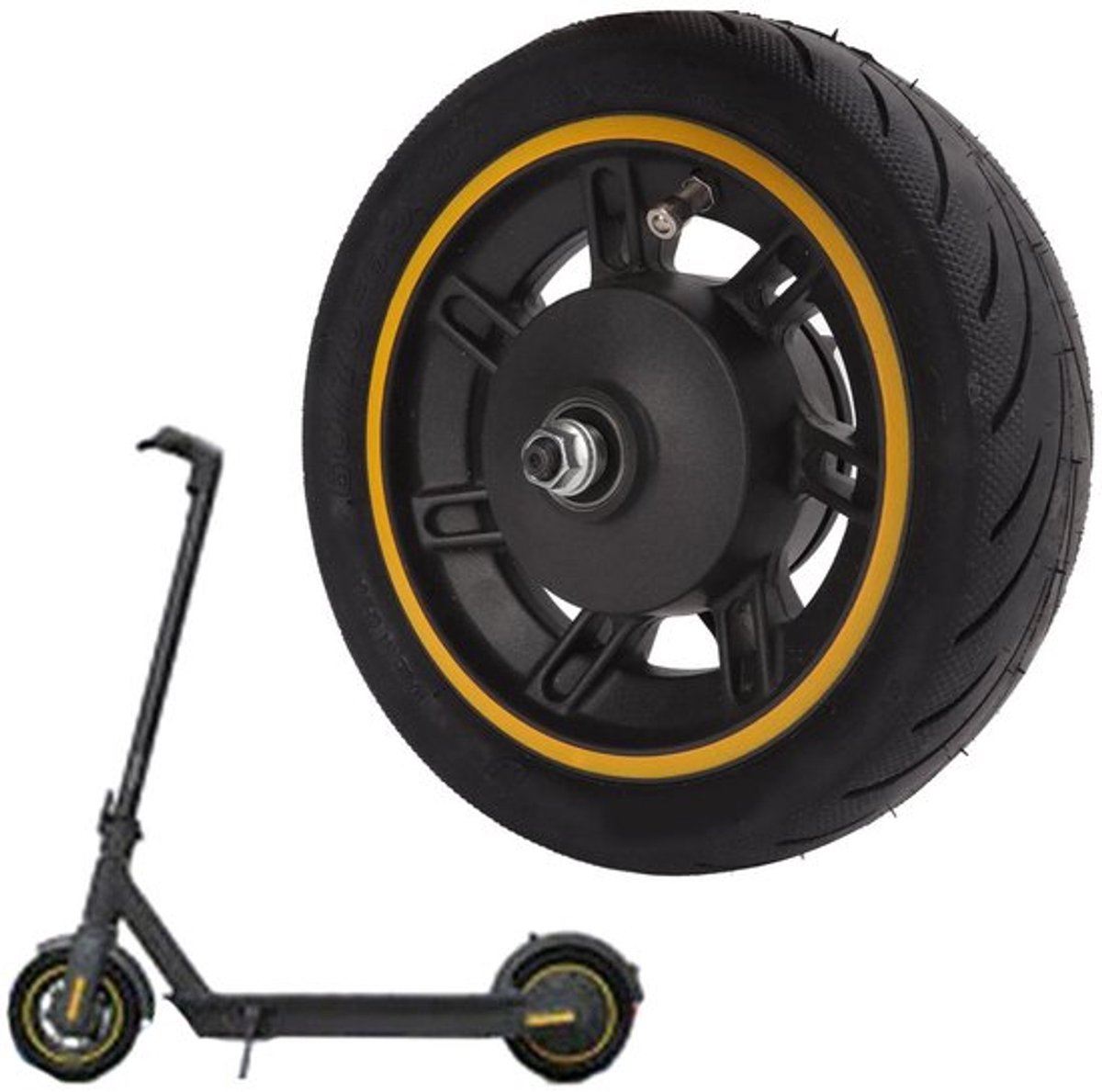 allecto 10 inch voorwiel g30 velg robuust en duurzaam