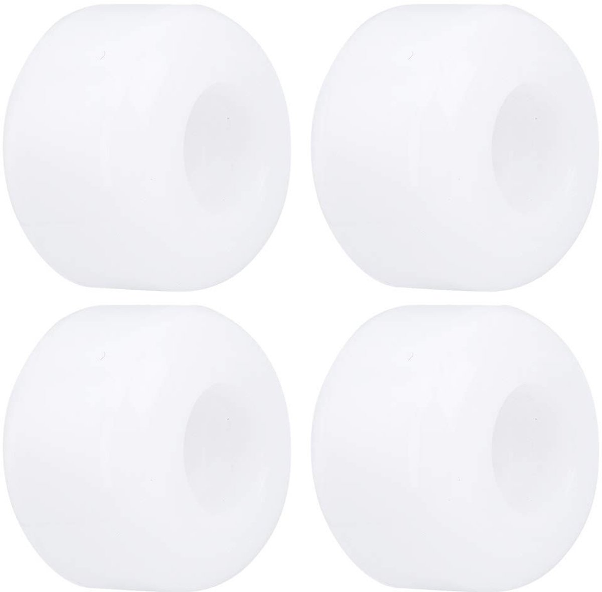 allecto skateboard wielen 50mm 4 stuks hoog elastisch pu wit vervangingsaccessoires geschikt voor skateboards skate gear