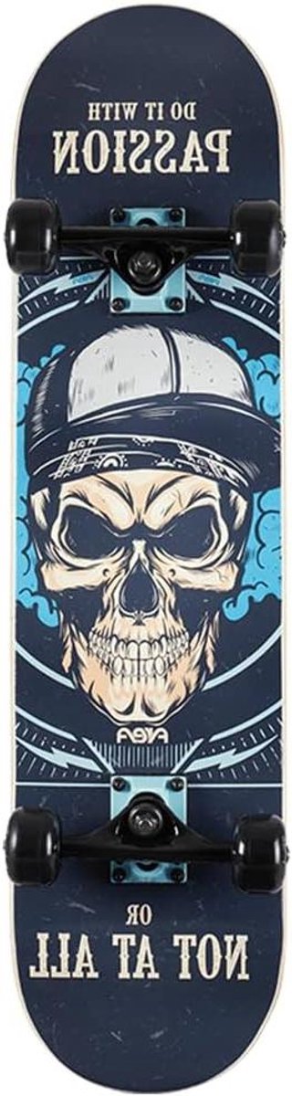 AREA Compleet skateboard voor beginners, 7,9 inch, met aluminium truck (Passion) Skateonderdeel kopen online