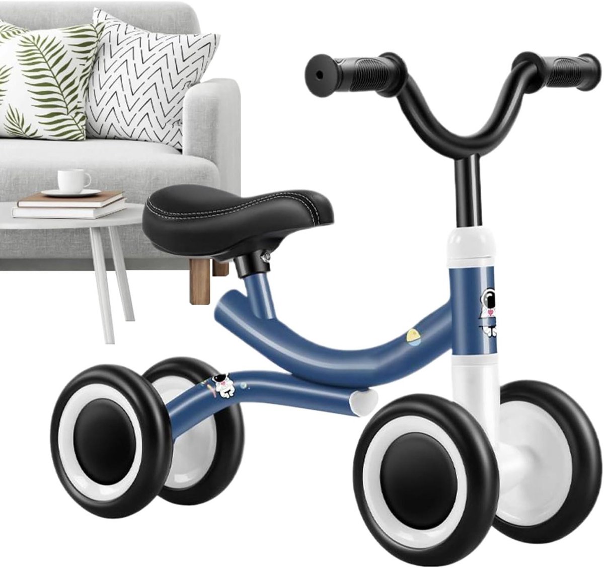 baby driewieler loopfiets peuter balans ontwikkelen geluidsreducerend wielontwerp 51x41x18 cm niet gespecificeerd