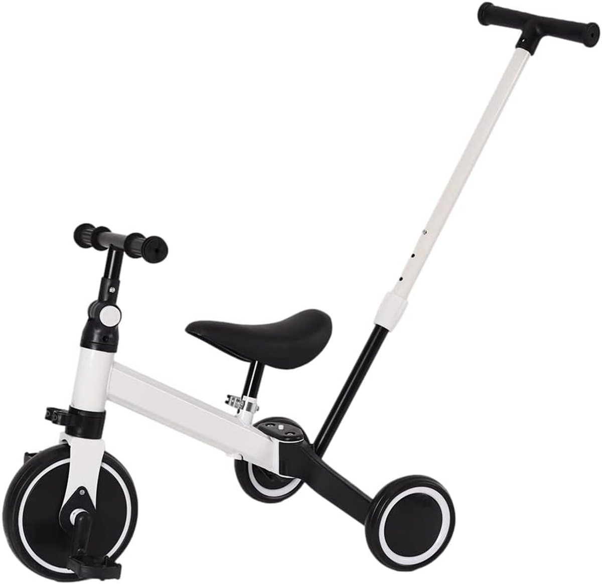 Babydriewieler 3-in-1 - Meegroeiende kinderfiets - Kinderen Leren Fietsen - Transformeerbaar Ontwerp - 1 tot 5 Jaar - Wit Driewieler kopen online