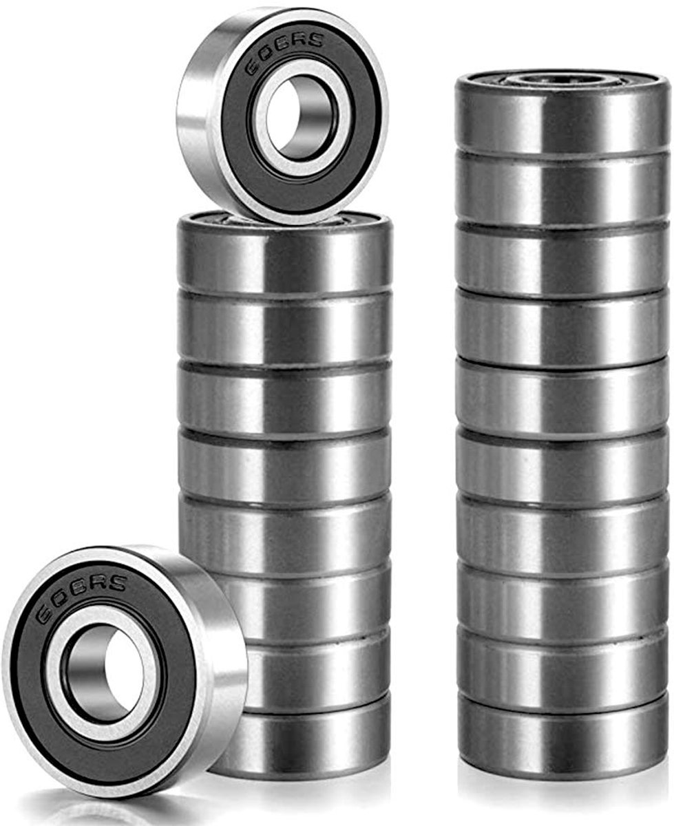 ball bearings 20pcs abec 7 deep groove 608 2rs carbon steel skateboard bearing silver shopvlot