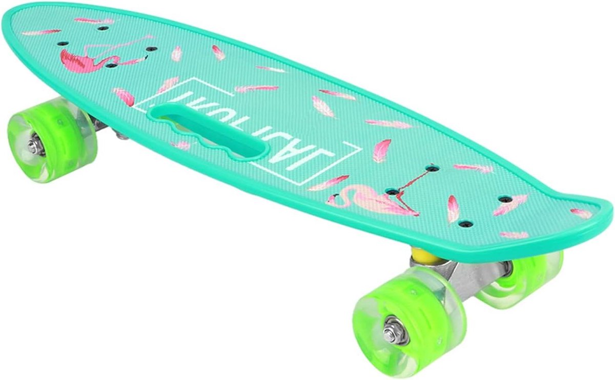 Beginners Longboard - Skateboard - Buitenrijden - Magnetische kern wielen - 59x16cm - Graffiti Longboard kopen online
