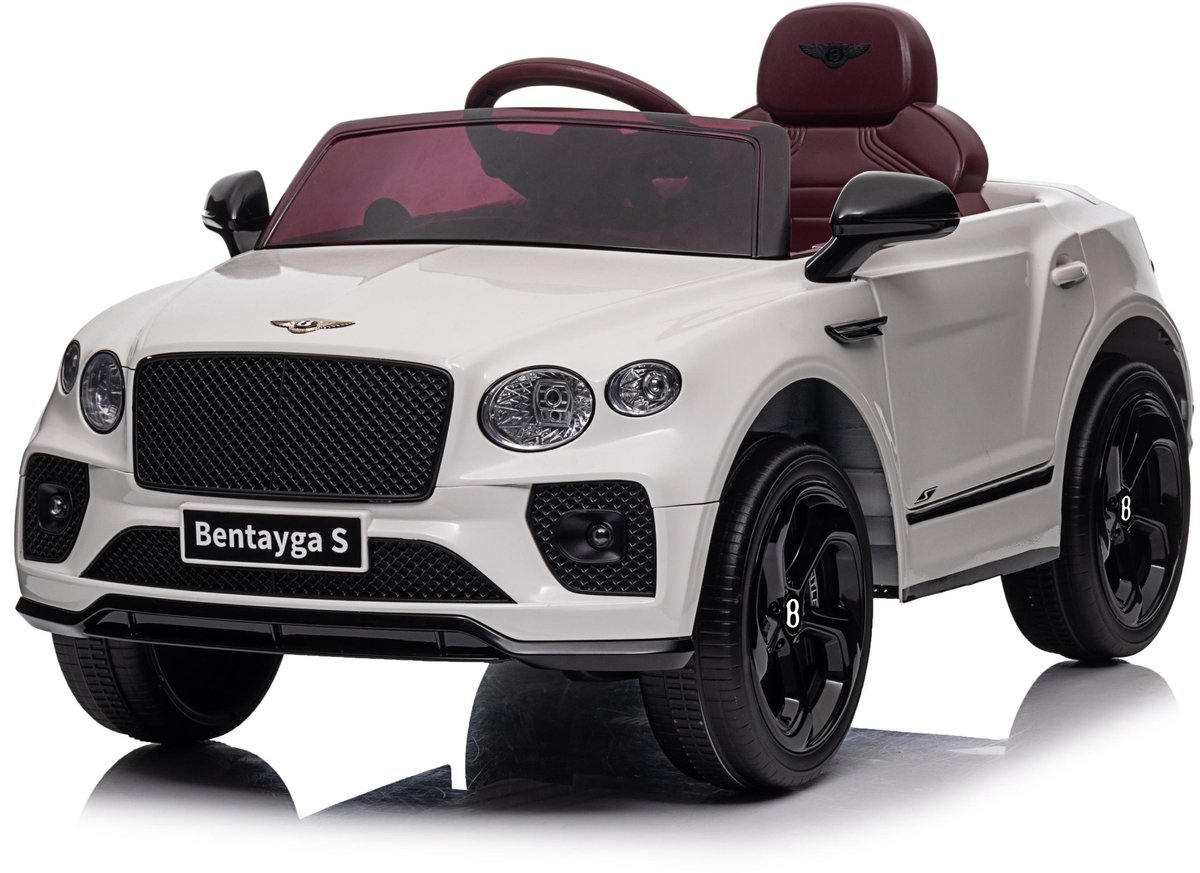 bentley bentayga 12v elektrische kinderauto wit