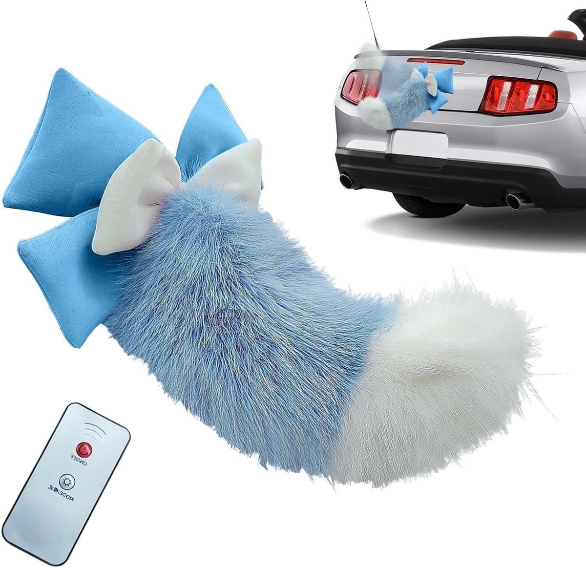 Beweegbare Kattenstaart - Auto Decoratie Staart - Voertuig Personaliseren - Op Afstand Bestuurd - 30 x 20 x 5 cm Buitenspeelvoertuigaccessoire kopen online