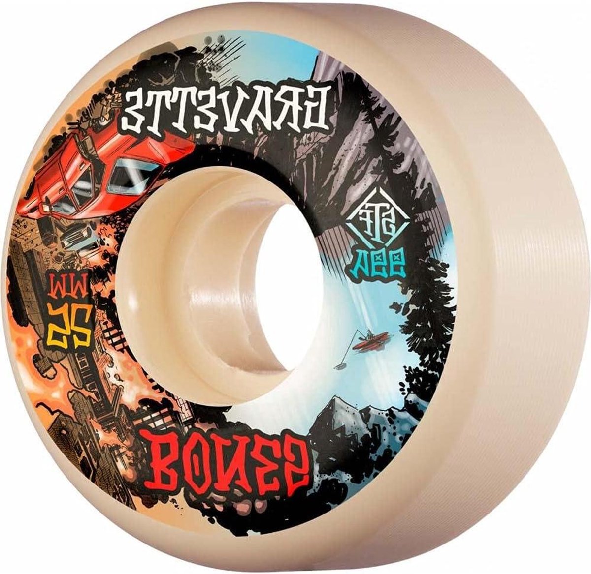 Bones STF Gravette Heaven & Hell Skateboard Wielen 99A V2 Wit 52mm Skateonderdeel kopen online