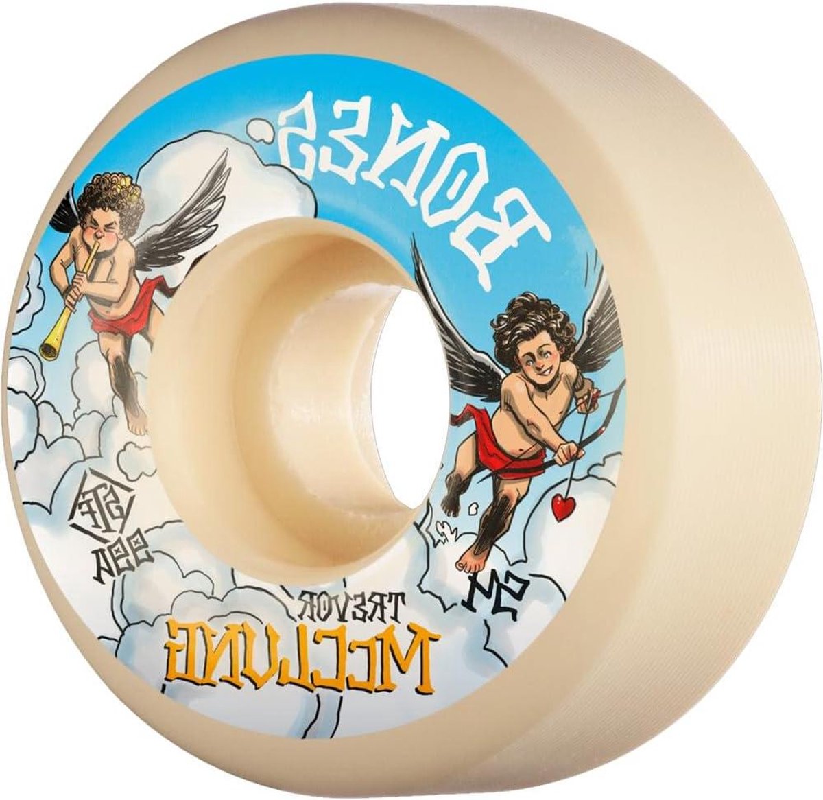 bones stf trevor mccherubs skateboard wielen 99a v1 wit 54mm