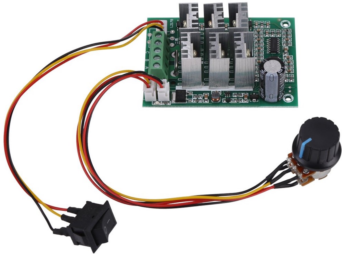 borstelloze dc motortoeregelaar cw ccw met snelheidsinstelling