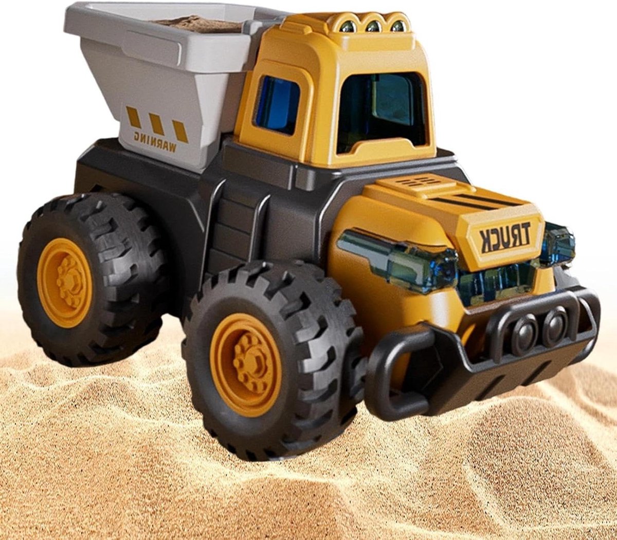 Bouwvrachtwagen Speelgoed - Zandbak Graafmachine - Buiten Spelen - Beweegbare Gewrichten - 12 x 8 x 16 cm - Geel Speelgoedkruiwagen kopen online