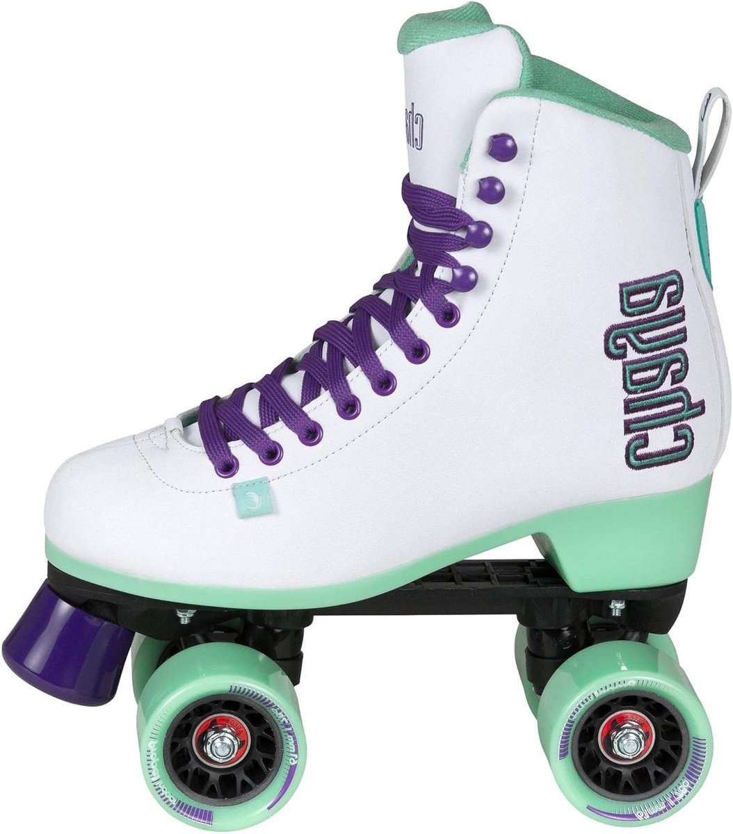 Chaya Rolschaatsen Melrose White voor dames in wit/groen, 61mm/78A wielen, ABEC 7 kogellagers, art.nr.: 810668 Rolschaatsen kopen online