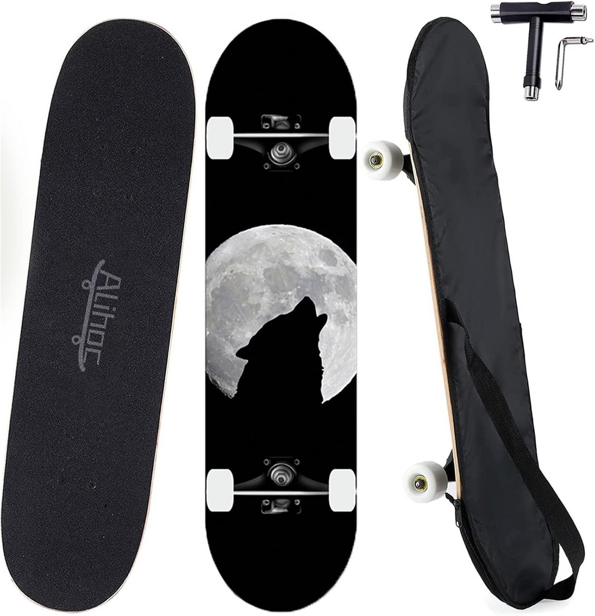compleet 7 laags esdoorn houten skateboard voor beginners en gevorderden