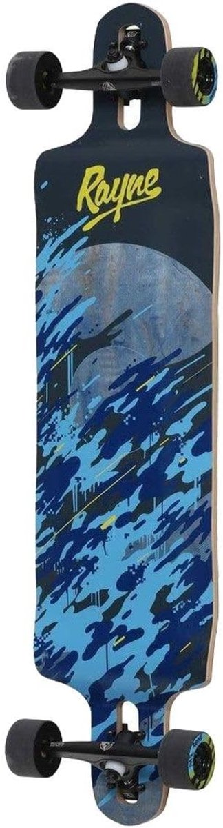 Compleet Longboard - Surfboard Skateboard - Downhill Rijden - Bamboo Kern - 39 Inch Lengte - Blauw Longboard kopen online