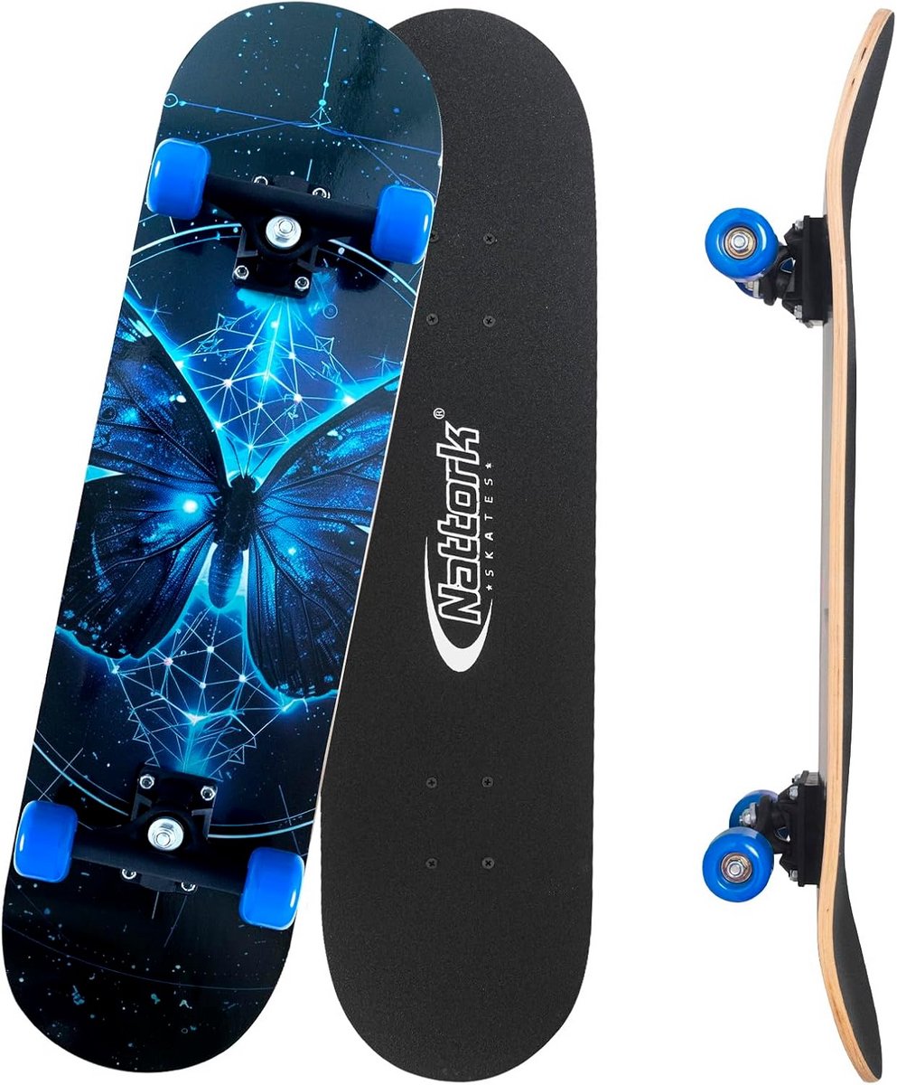 Compleet Skateboard 31 Inch voor Beginners en Gevorderden - Trick en Cruising Board Skateonderdeel kopen online