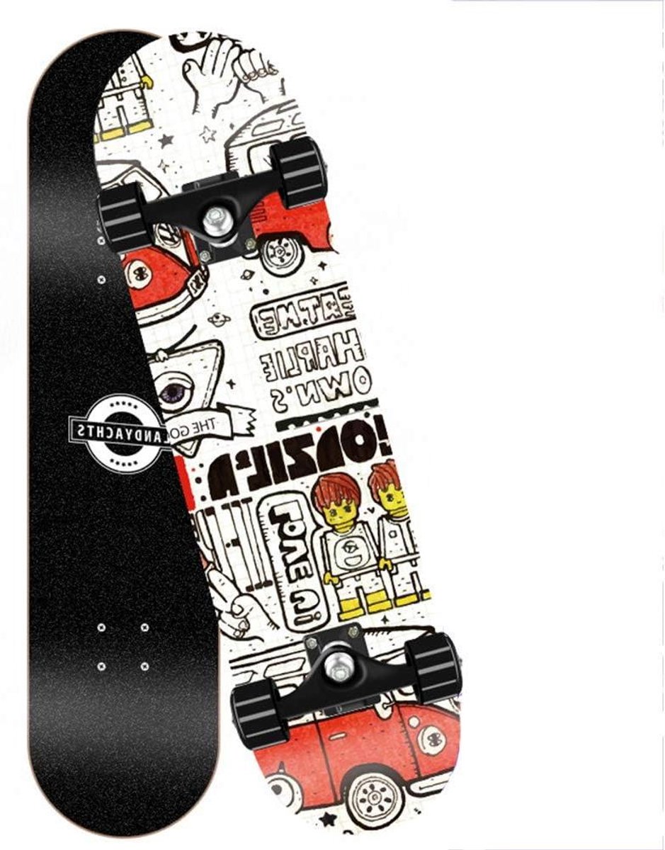 Compleet Skateboard - Beginner Board - Trucs en Skatepark - Dubbele Kick - 31 Inch - Grijs Skateonderdeel kopen online