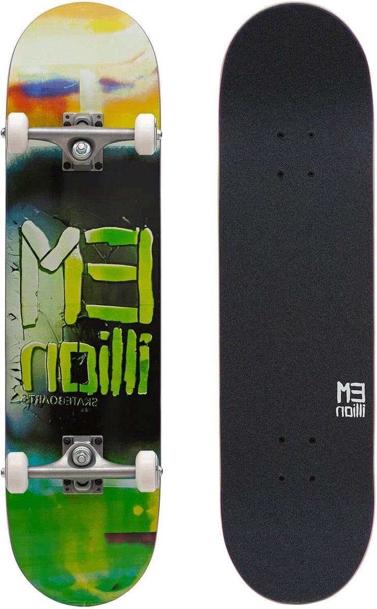 Compleet Skateboard - Beginners Board - Straat Tricks - Canadees Esdoorn Deck - 8.0 Inch - Groen Skateonderdeel kopen online