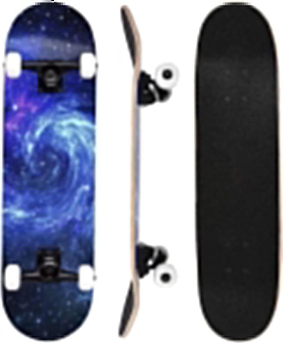 Compleet Skateboard - Beginners Skateboard - Stabiel Rijden - 7-laags Esdoorn Dek - 80 x 20 cm - Met Patroon Skateonderdeel kopen online