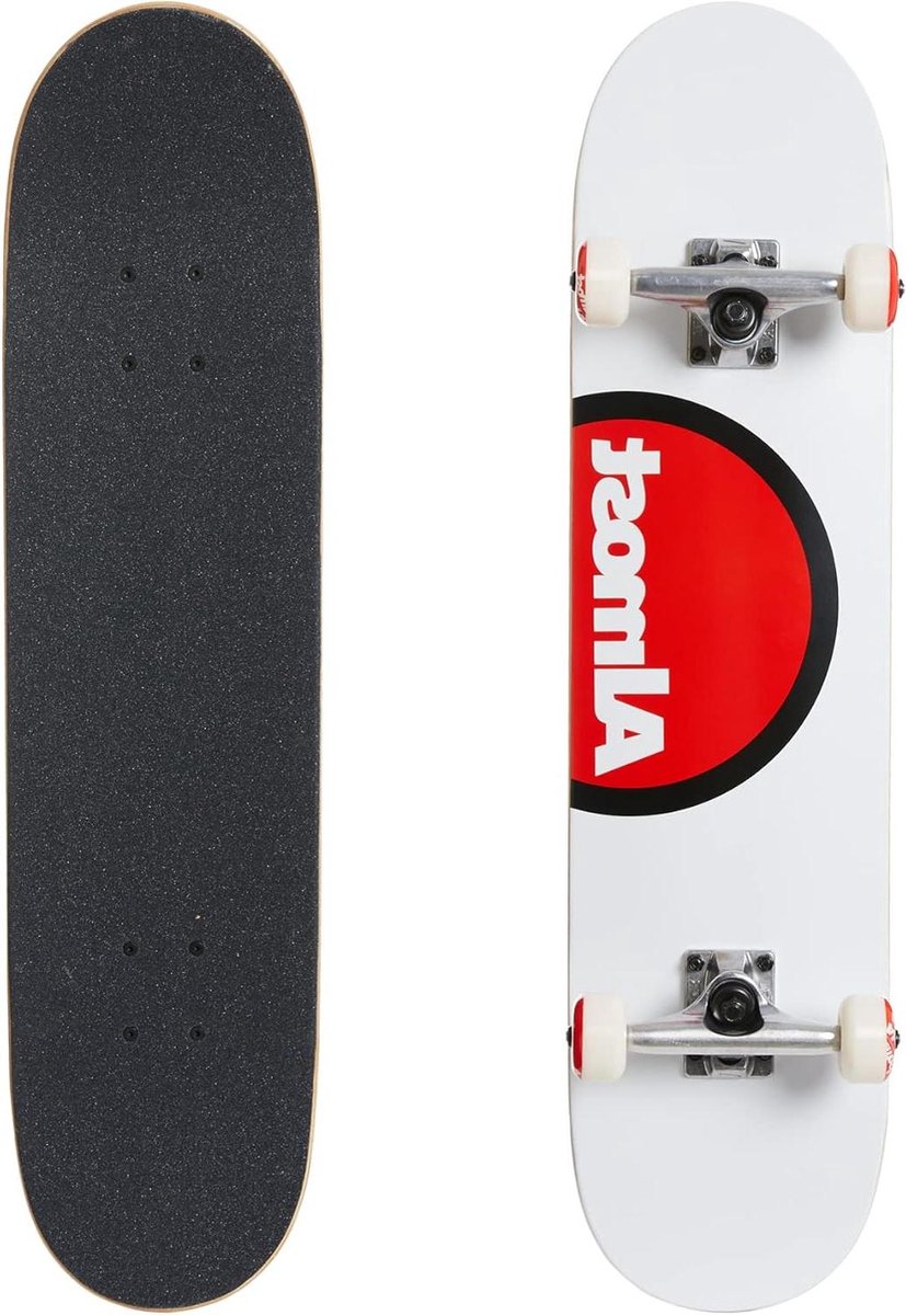 Compleet Skateboard - Beginnersboard - Buiten Skaten - Voorgemonteerd - 7.6 inch breed - Wit Skateonderdeel kopen online