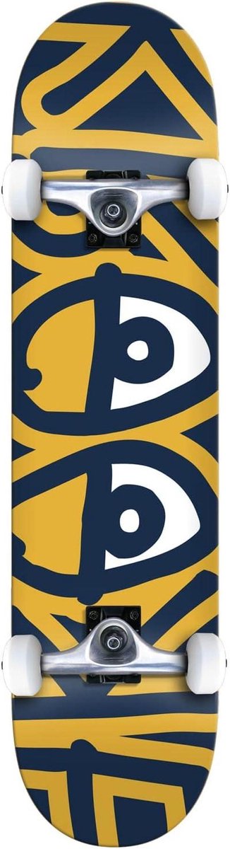 compleet skateboard beginnersboard straat skateboarden esdoornhout deck 8 25 inch blauw geel
