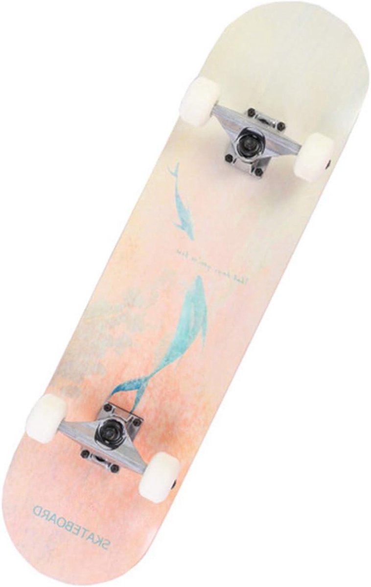 Compleet Skateboard - Cruiser Board - Stad Cruisen - Dubbele Kick Dek - 31x8 Inch - Roze Skateonderdeel kopen online