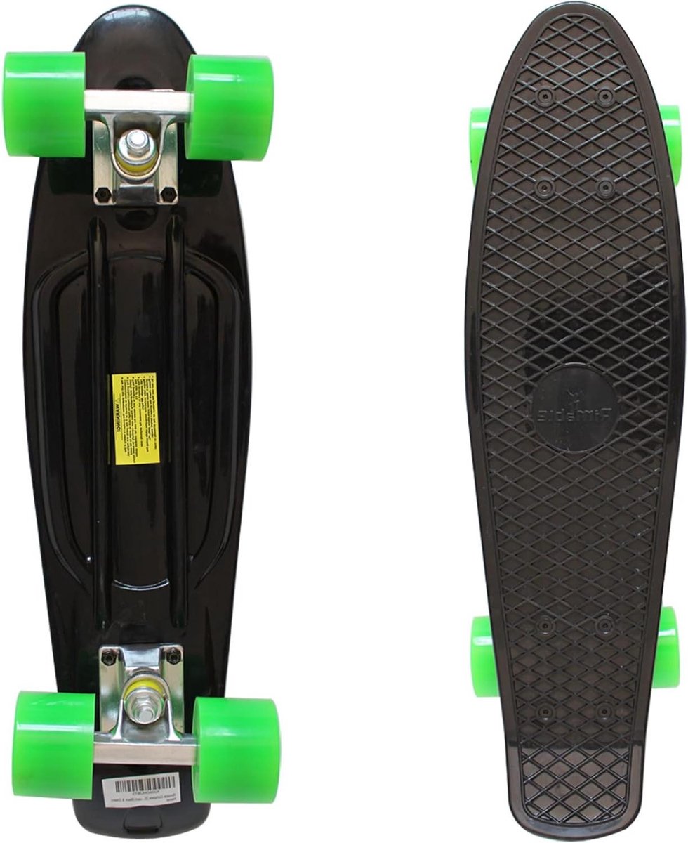 Compleet Skateboard - Cruiser Board - Stad Verkenning - Volledig Gemonteerd - 22 Inch Dek - Zwart Skateonderdeel kopen online