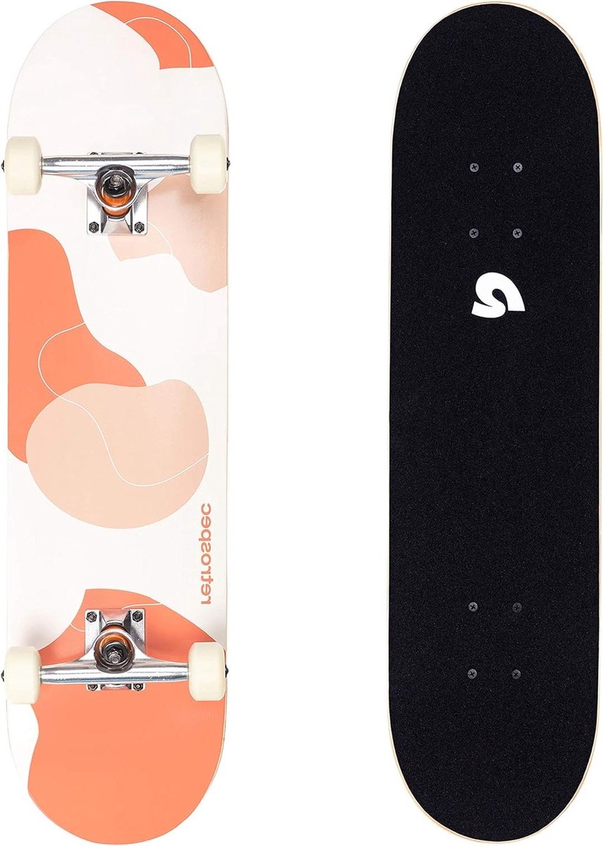 Compleet Skateboard - Cruiser Board - Stadscruisen Carven - 7-laags Esdoorn Dek - 79 x 20 cm - Modern Terracotta Skateonderdeel kopen online