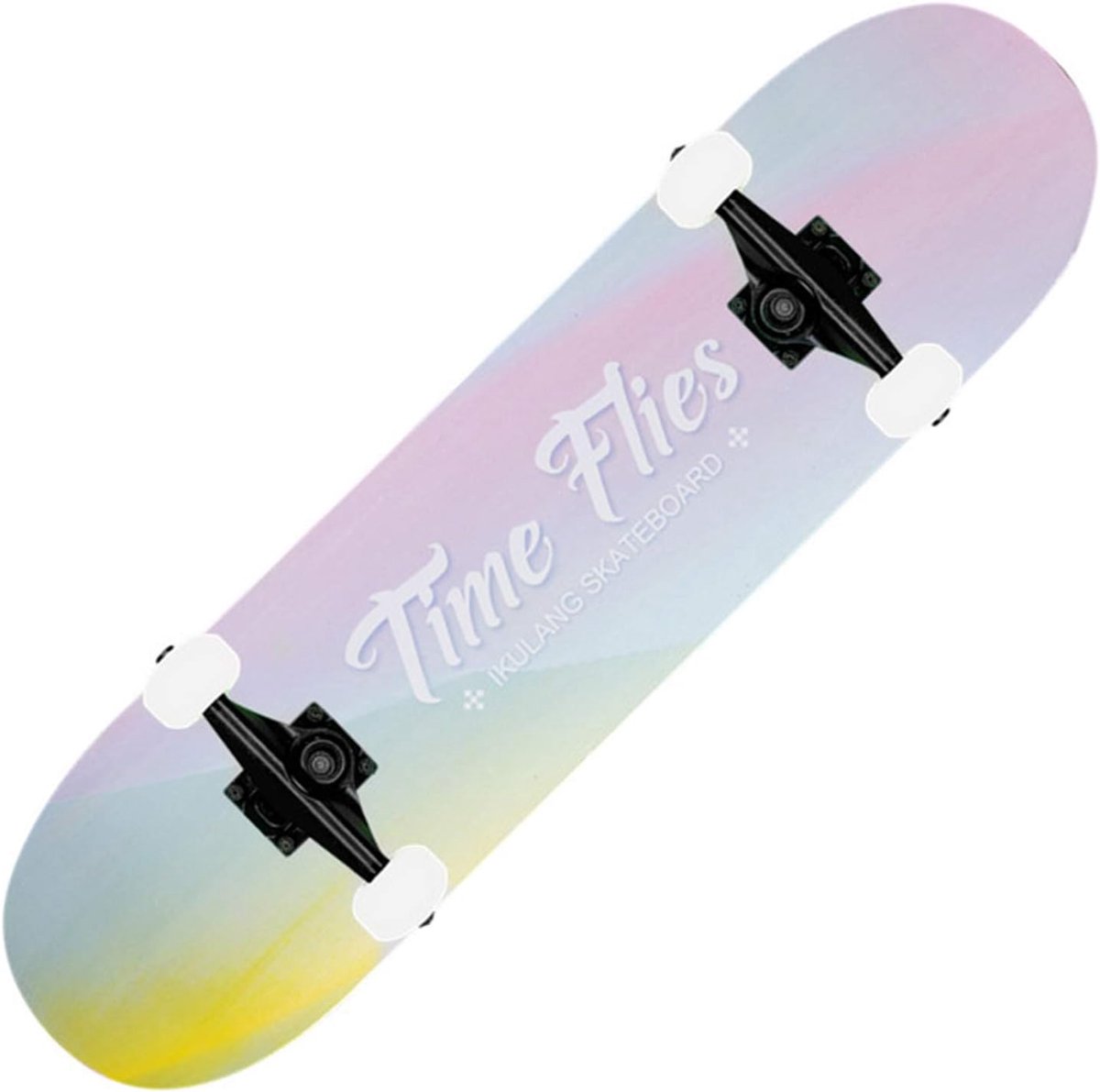 Compleet Skateboard - Cruiser Board - Stadsverkenning - 7-laags Esdoornhout - 31 x 8 inch - Petitgrain Skateonderdeel kopen online