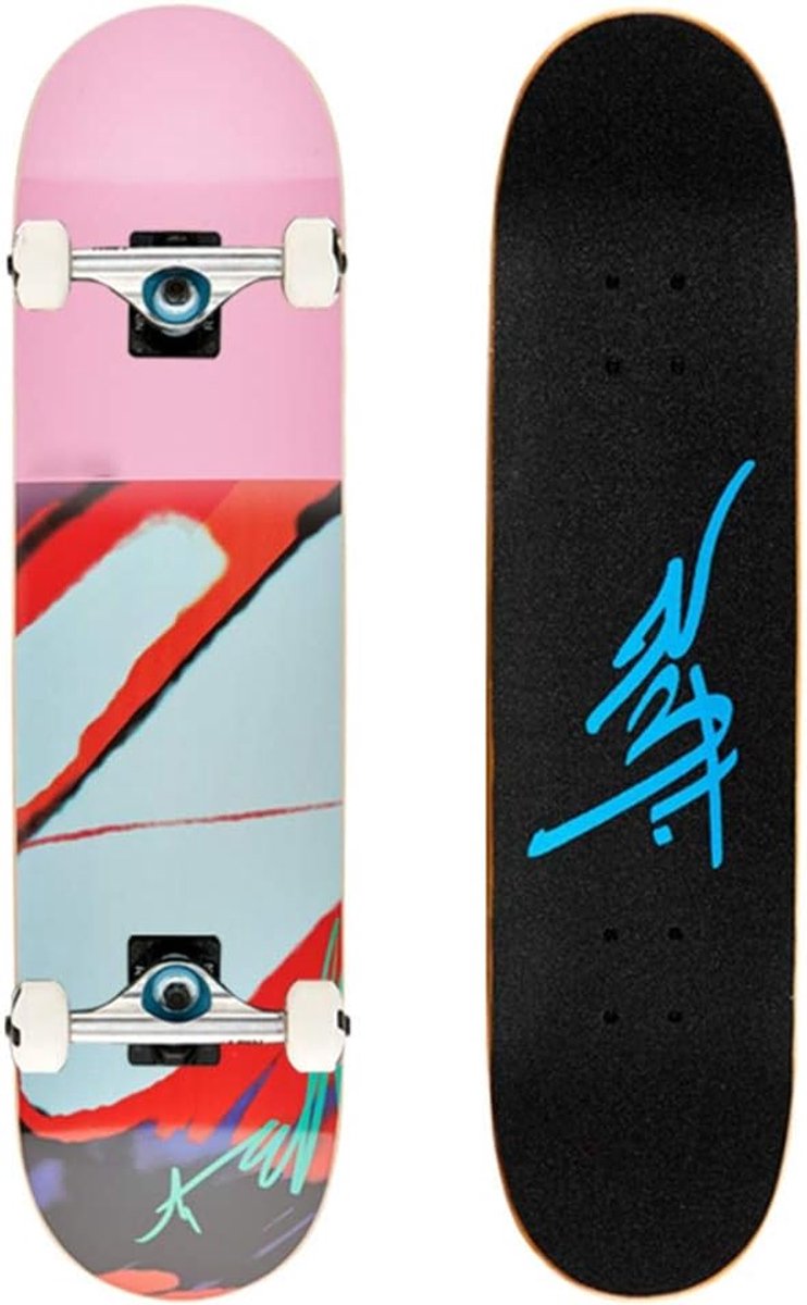 Compleet Skateboard - Cruiser Board - Straat skateboarden - 7-laags esdoorn dek - 31.5x7.8 Inch - Roze Skateonderdeel kopen online