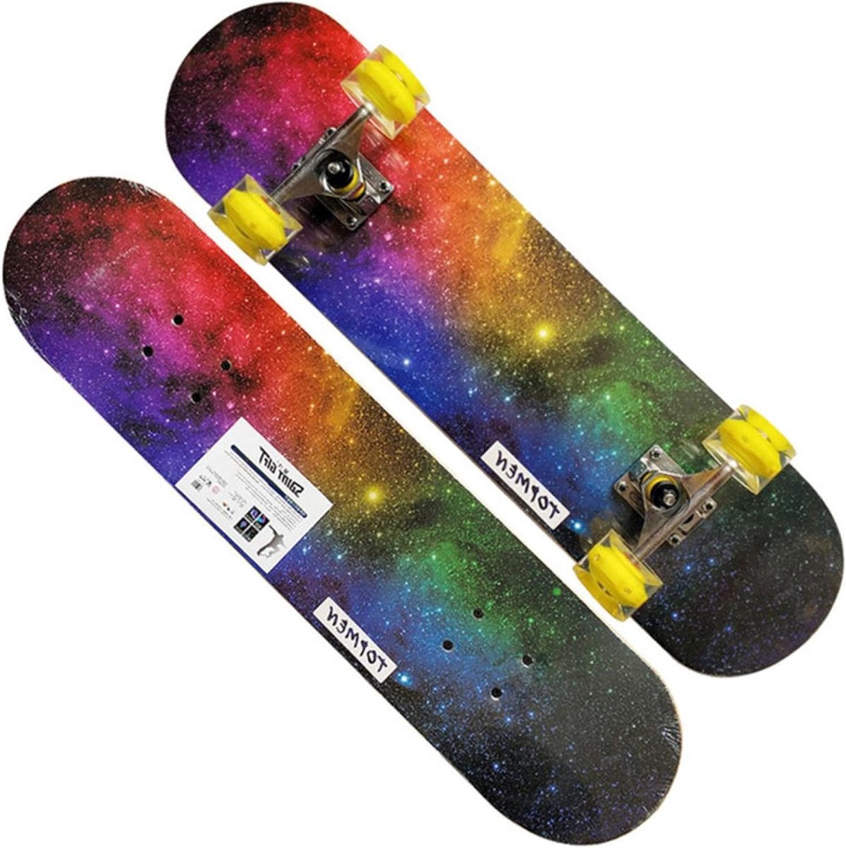 Compleet Skateboard - Esdoorn Hout - Nieuwe Trucs Leren - 7 Lagen Dek - 31x8 Inch - Grafisch Ontwerp Skateonderdeel kopen online