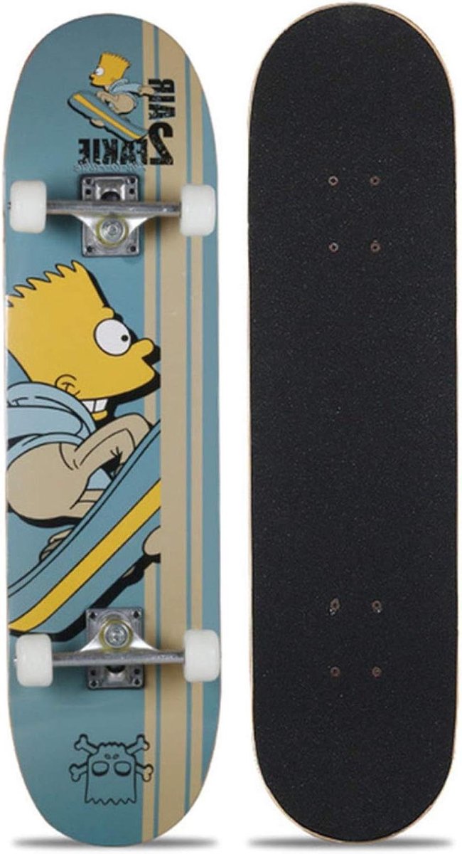 Compleet Skateboard - Houten Longboard - Nieuwe trucs leren - 7 lagen esdoorn - 31x8 inch - Grafisch Skateonderdeel kopen online