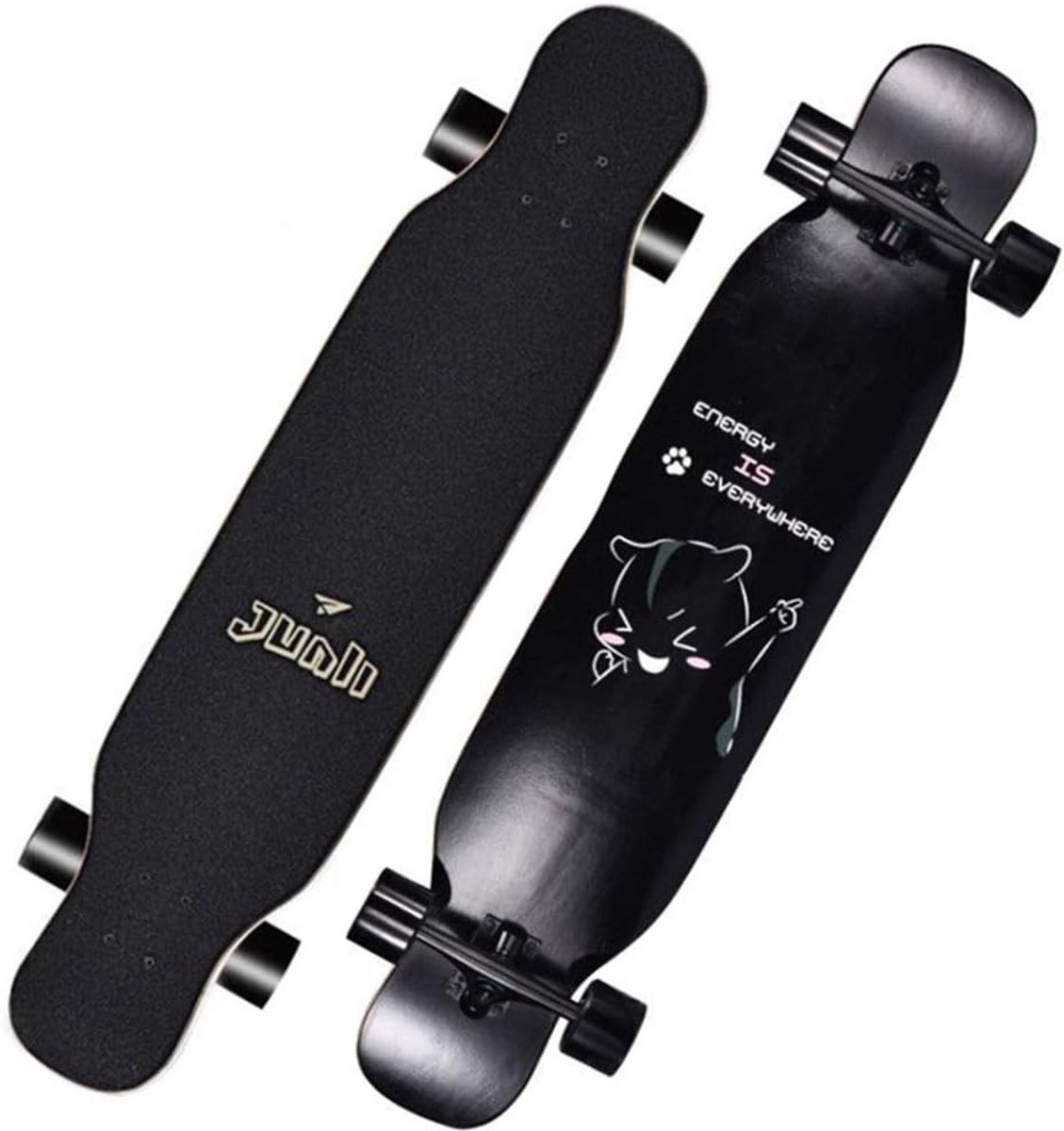 compleet skateboard longboard cruiser buitensporten 8 lagen esdoorn dek 108 cm lengte multi