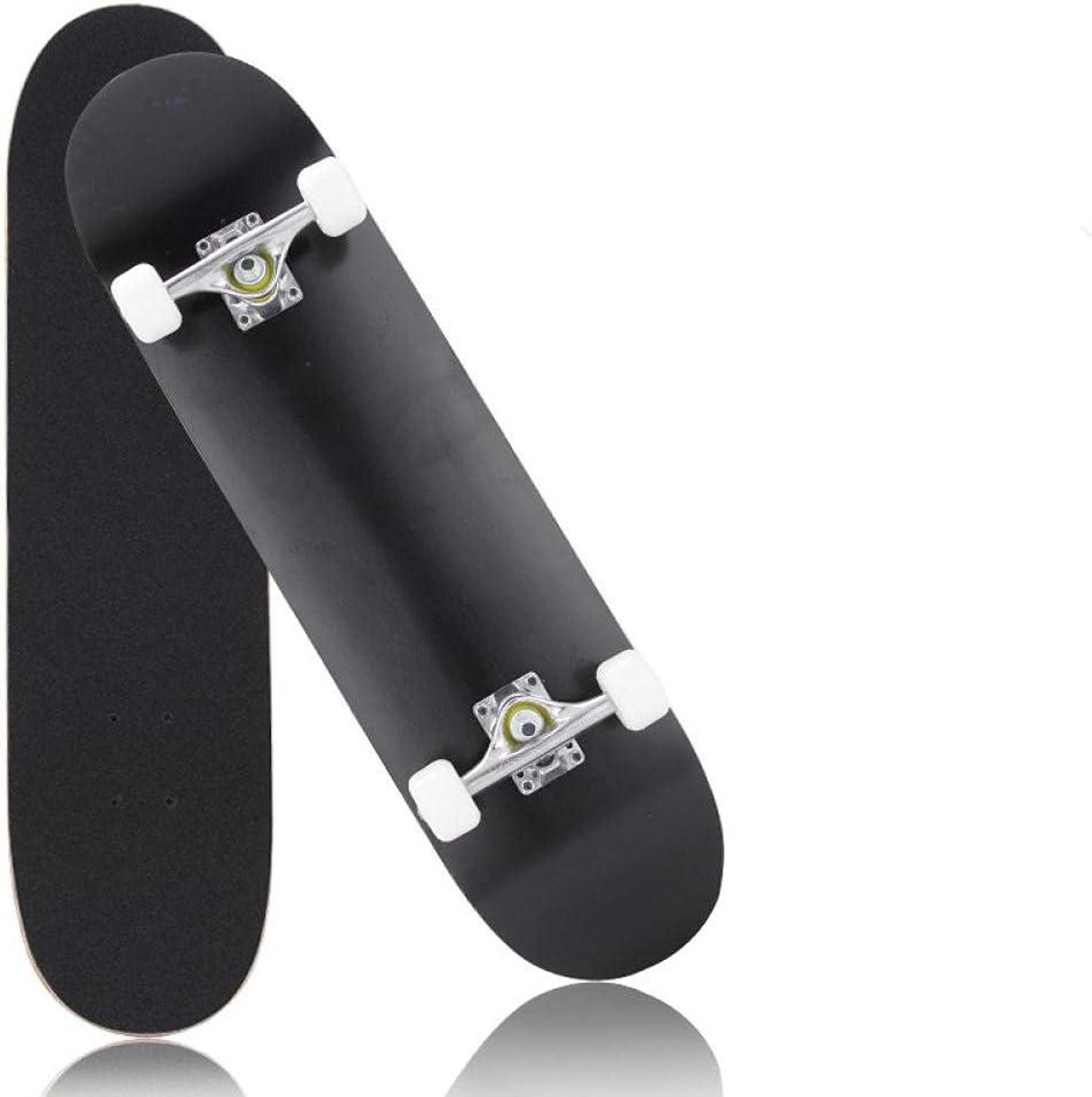 Compleet Skateboard - Longboard Penny Board - Buiten Bewegen - 7-laags Esdoornhout - 80x20 cm - Zwart Skateonderdeel kopen online